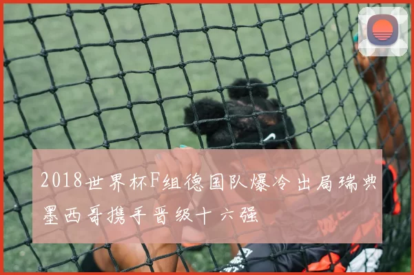 2018世界杯F组德国队爆冷出局瑞典墨西哥携手晋级十六强